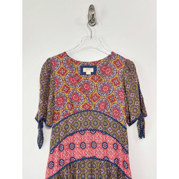 Maeve by Anthropologie Eder Tiered Floral Maxi Dress Size 4P - Picture 4 of 8